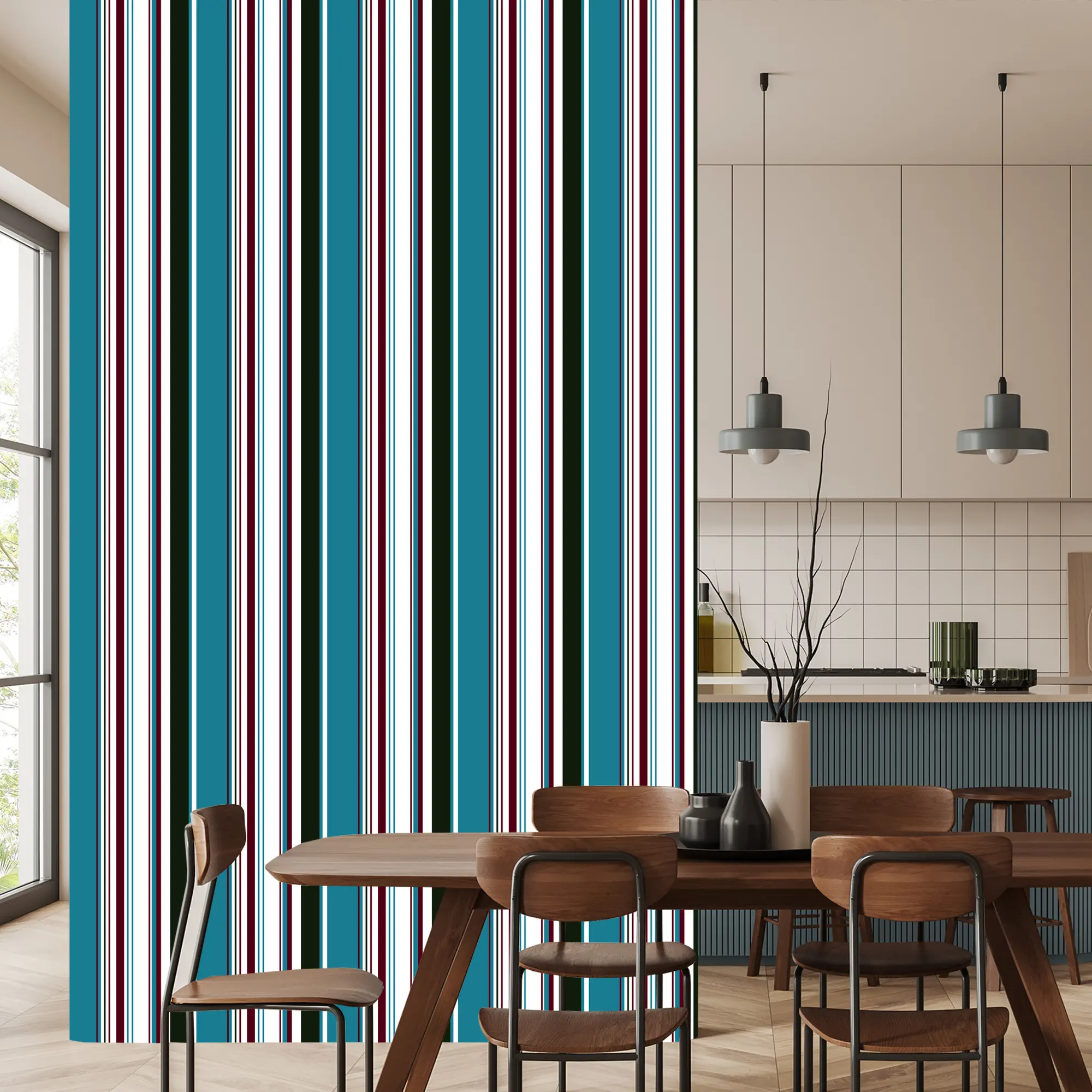 Behang Klassieke Verticale Strepen Voor Woonkamer Slaapkamer - Afbeelding 4