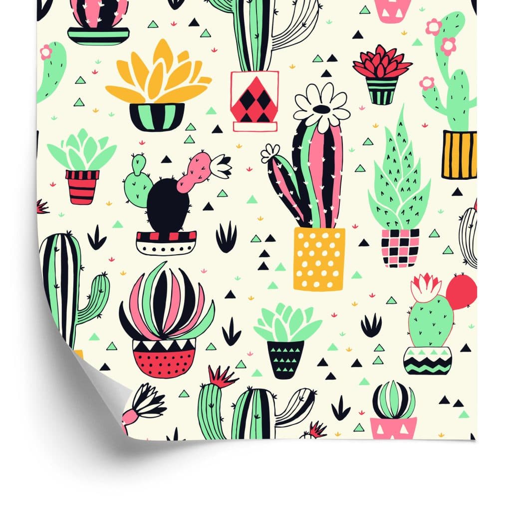 SEINHIJO 3D Muur Decor Bloem Kunstmatige Wall Art 16.5cm Dia. Blauw Cactus Stijl met Haken Gat Keramische (Haken Inbegrepen